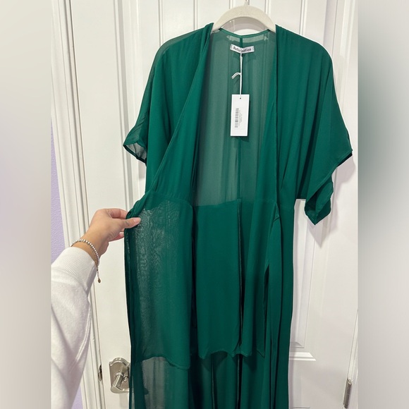 NWT Reformation | Winslow Wrap Dress in Emerald | Size: XS - Picture 12 of 16